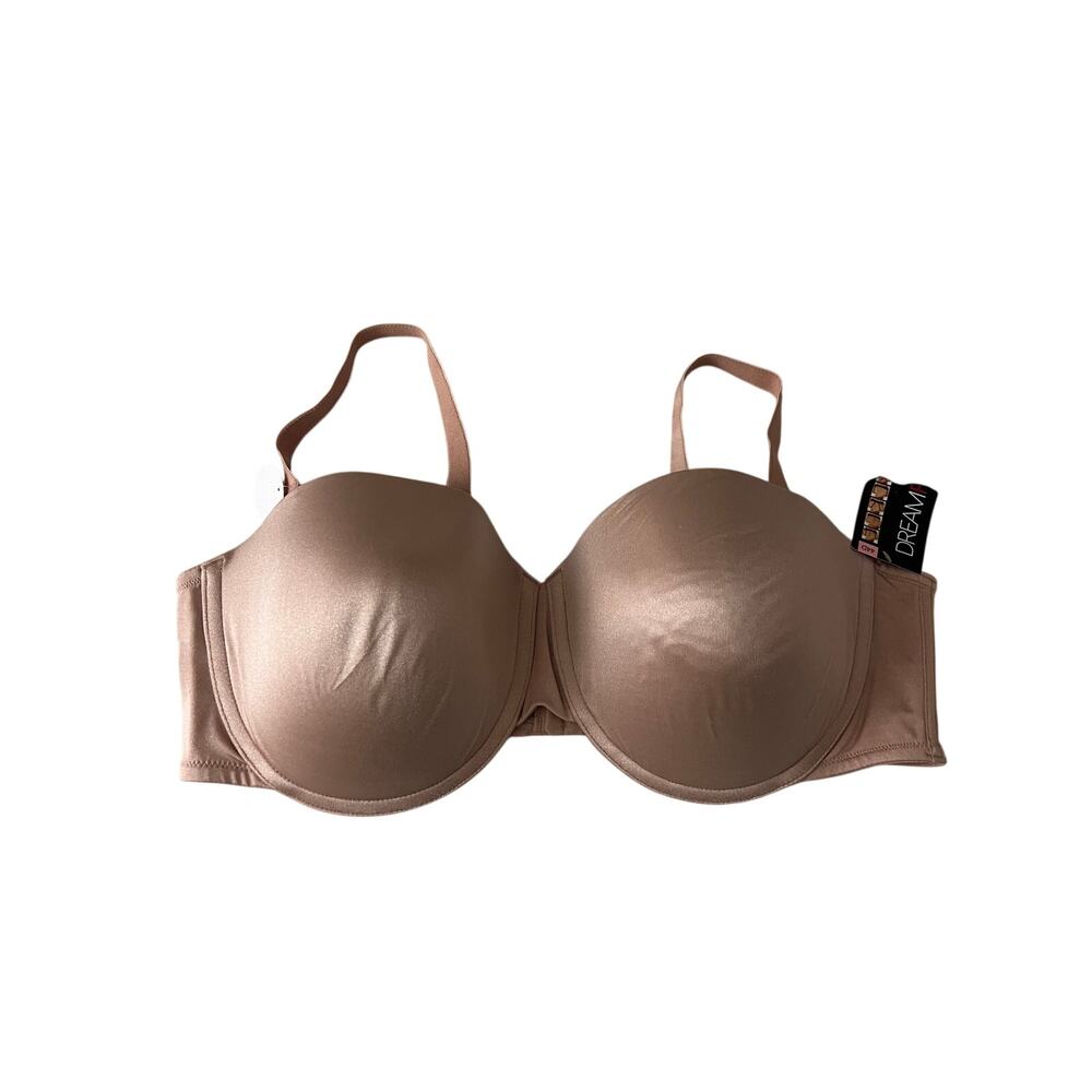 DREAMFIT‎ DreamFit Plus Size Convertible Strapless Bra 44D